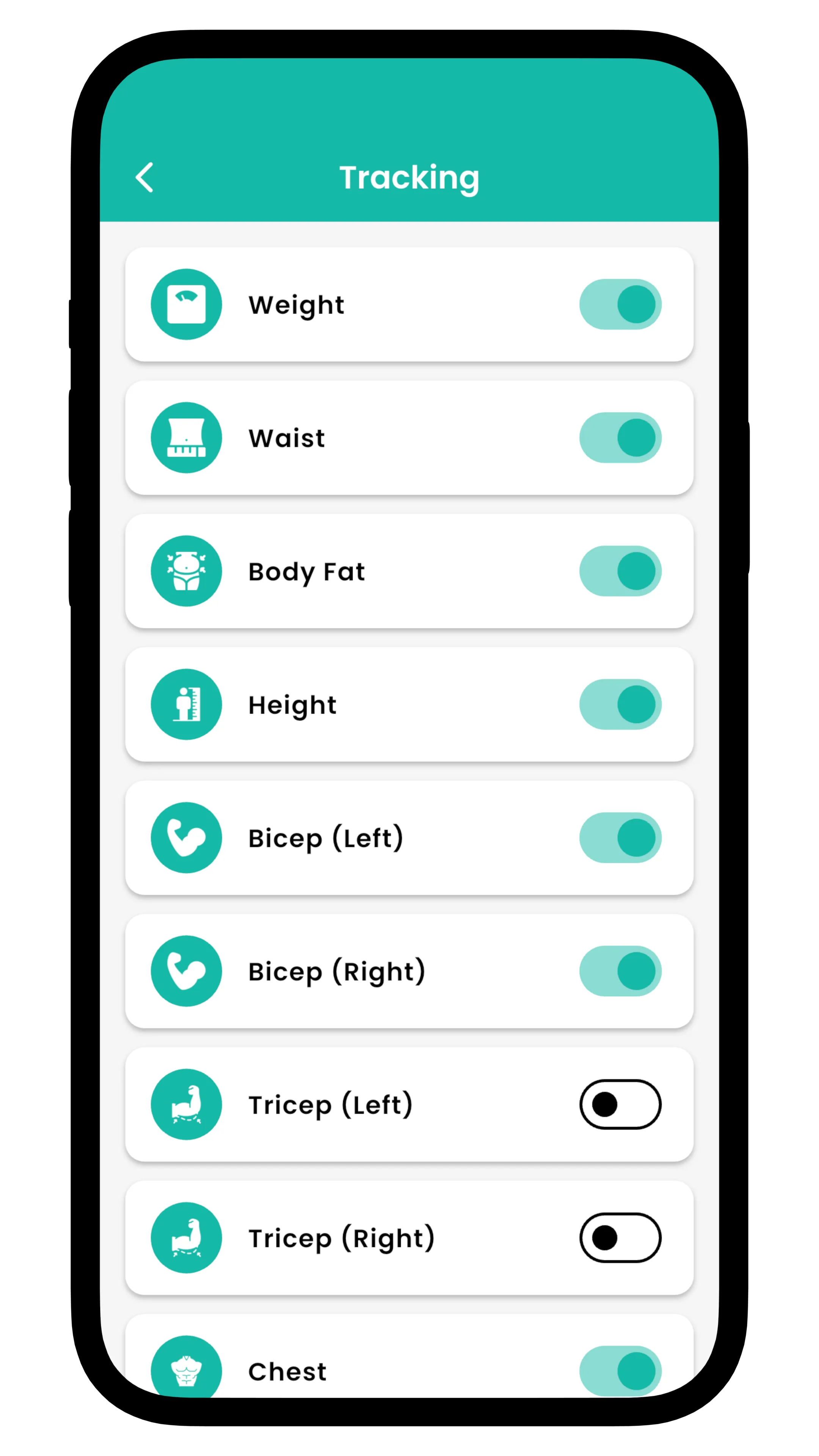 Scheduling recurring body measurement check-ins